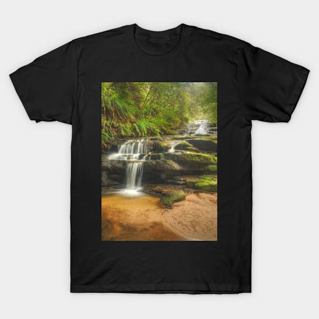 Leura Cascades T-Shirt by Michaelm43